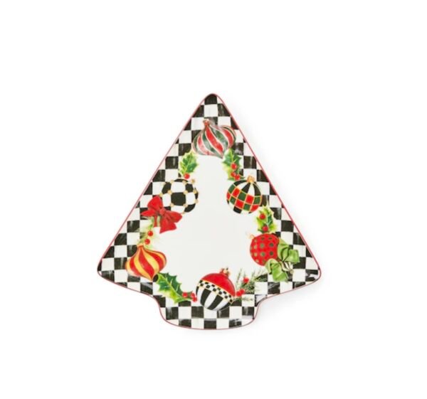 DECK THE HALLS TREE SERVING PLATTER - MACKENZIE CHILDS