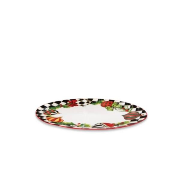 DECK THE HALLS SERVING PLATTER - MACKENZIE CHILDS