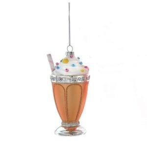 Glass Ice Cream Soda Float With Straw Ornament - Kurt Adler