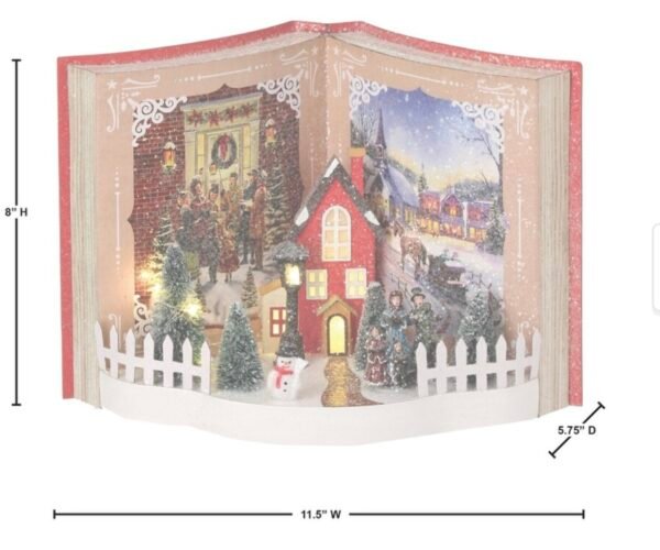 Screenshot 11.5" LED/BTY/TMR Village Caroling Storybook