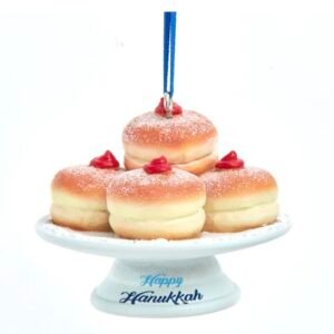 Hanukkah Jelly Donut Ornament - Kurt Adler
