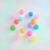 Rainbow Frosted Ball Ornament - Glitterville