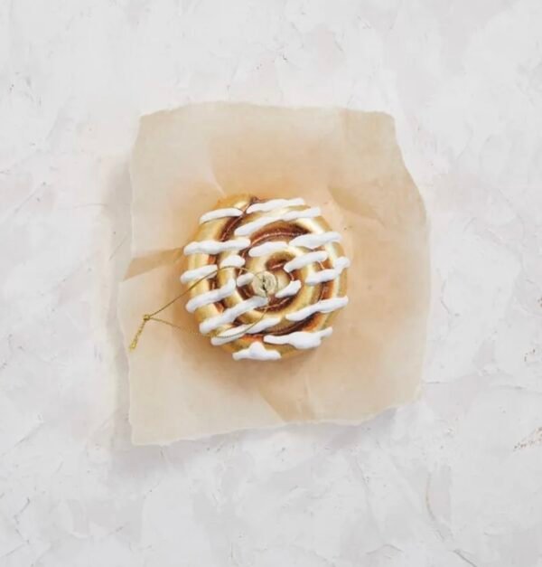Screenshot Glass Cinnamon Roll Ornament