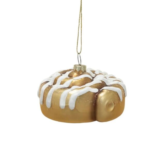 Screenshot Glass Cinnamon Roll Ornament