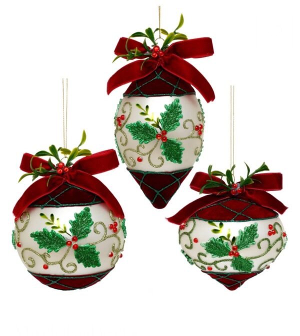 IMG_3746 Ribboned Holly And Berry Ornament - Mark Roberts