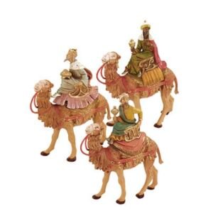 5" scale 3 PC Kings On Camels - Fontanini
