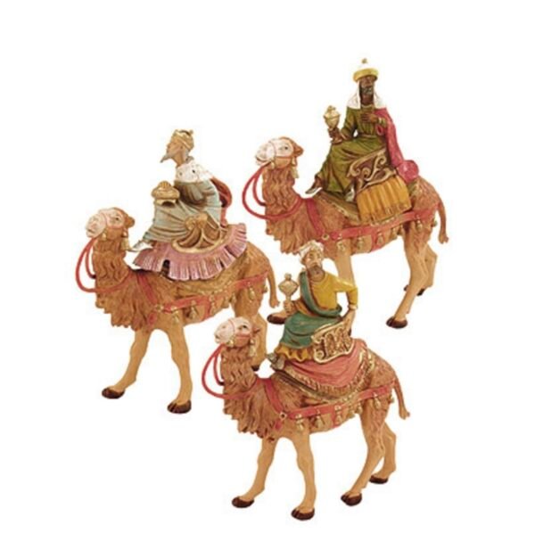 5" scale 3 PC Kings On Camels - Fontanini