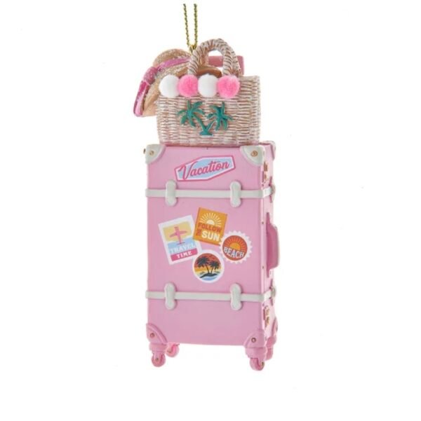 Luggage With Bag & Hat Ornament