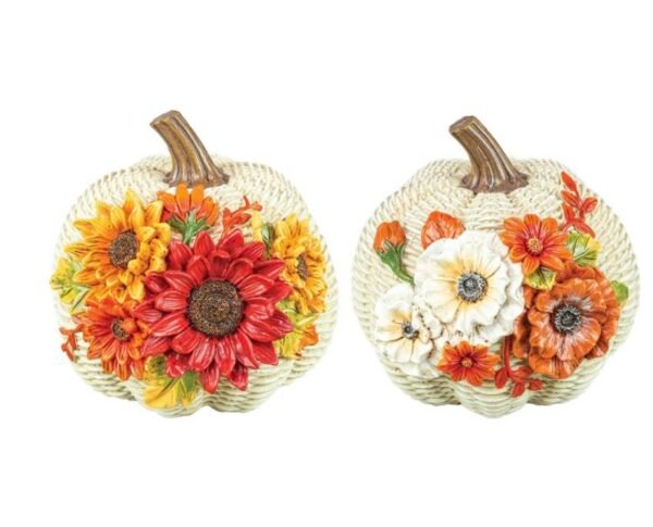 Flower Harvest Pumpkin Tabletop