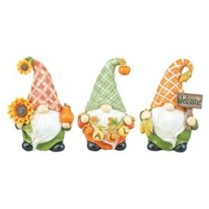 Plaid Hat Harvest Gnome