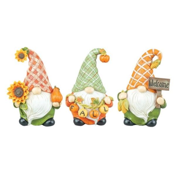 Plaid Hat Harvest Gnome