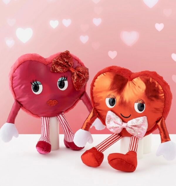 Happy Hearts Plush Pillows