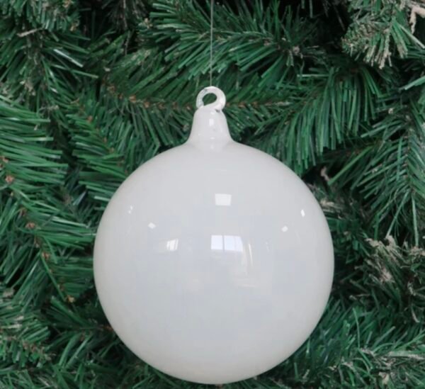White Illume Glass Ornament