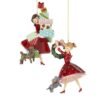 Retro Lady Decorating Ornaments
