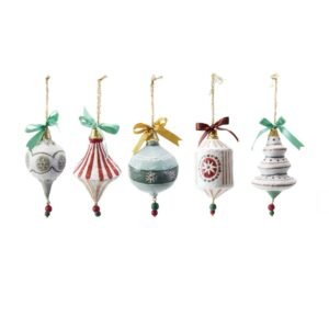 7"H - 8-1/2"H Metal Ornament Bow & Design