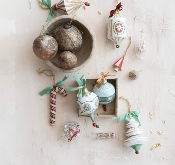 Screenshot 7"H - 8-1/2"H Metal Ornament Bow & Design