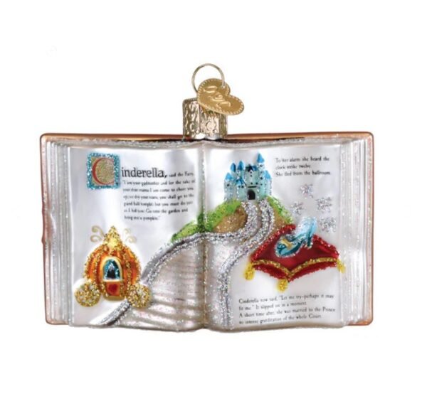 Cinderella Book Ornament