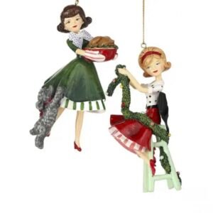 Retro Housewife Christmas Ornament