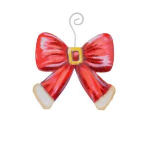 Santa Suit Bow Ornament