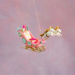 Glitterville Parisian Sleigh Ornament