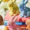 Basket Weave Pattern Easter Bunny With Bow