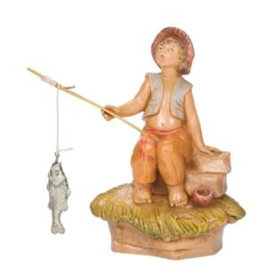 Jada, Boy Fishing Nativity Figure By Fontanini