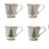 12 oz. Stoneware Mug with Christmas Tree
