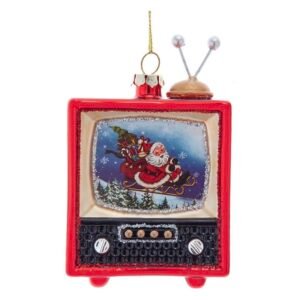 Screenshot Retro Santa Tv Ornament