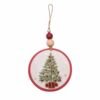 Screenshot Embroidered Disk Ornament with Christmas Tree
