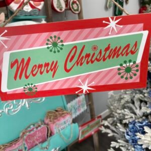 IMG_9585 Retro Merry Christmas Sign