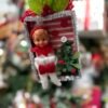 Retro ShadowBox Ornament with Elf