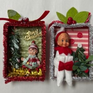 IMG_9857 Retro ShadowBox Ornament with Elf
